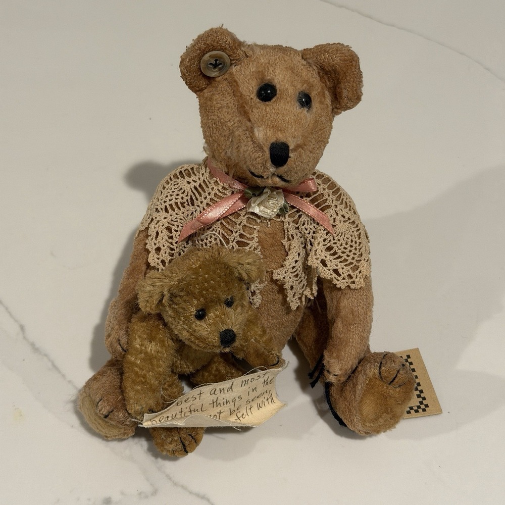 Pineapple‎ House Barbara Bauman Teddy Bear Original Plush with Tags Mom & Baby